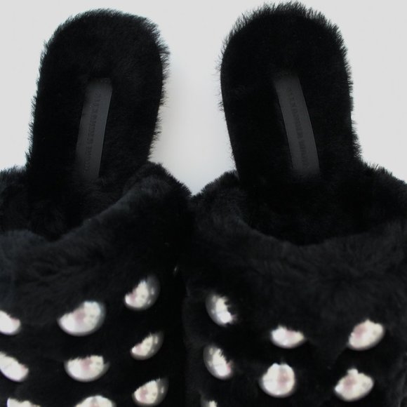 NEW Alexander Wang Amelia Fur Slippers - Picture 10 of 12